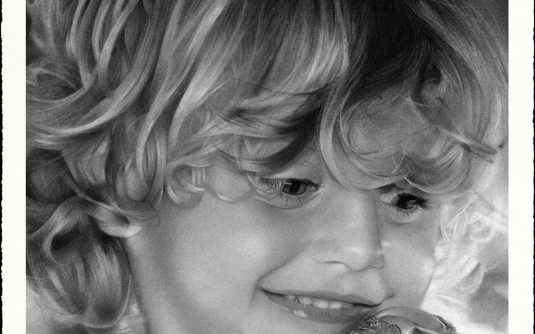 Retrato a carboncillo de Jaume